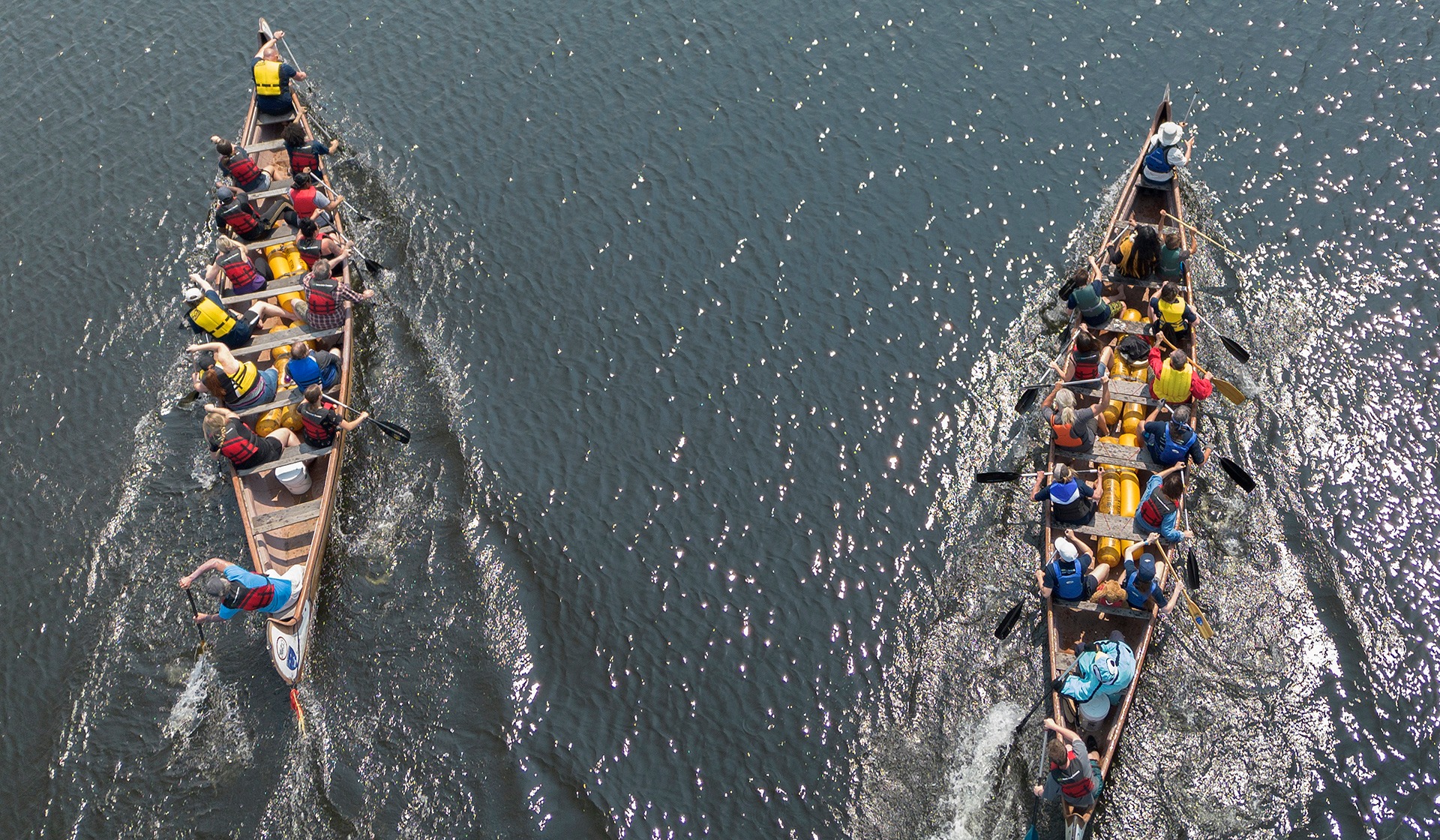 Award Winning Paddlefest Drone Shot